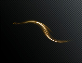 Aufkleber - Futuristic gold neon wave with glowing beams, flowing energy, and fractal patterns. Perfect for AI-inspired designs, cyber space, dynamic backgrounds, and abstract tech wallpapers. Vector illustration