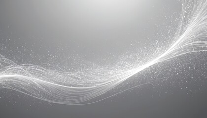 Abstract Wave of Light: An ethereal abstract design featuring a flowing wave of shimmering particles and lines, creating a sense of motion and elegance on gradient backdrop. 
