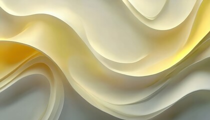 Leinwandbilder - smooth flowing abstract wave with soft golden and cream tones, elegant fluid motion background for modern design and decor

