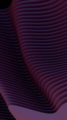 Leinwandbilder - Flowing layered lines in purple and teal create a smooth, modern wave design with fluid curves and gradient transitions, evoking a minimal and futuristic aesthetic.