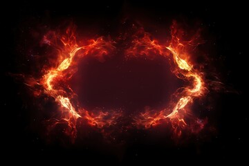 Wall Mural - fire backgrounds space red.