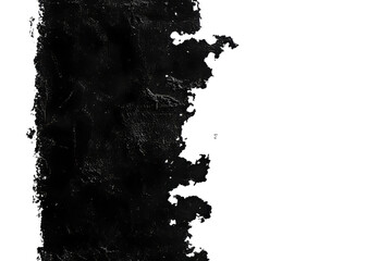 Wall Mural - black brushstroke texture on transparent background for creative use