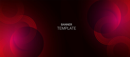 Wall Mural - abstract red background with lines