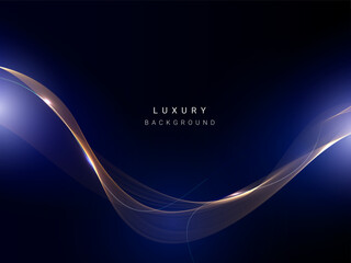 Wall Mural - abstract elegant glossy flowing line background vector