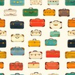 © ckybe - A whimsical suitcase with a flashy pattern like confetti for your travel adventures!