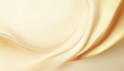 Poster - luxurious golden silk waves with elegant smooth texture, abstract fluid background for branding, design, and decoration

