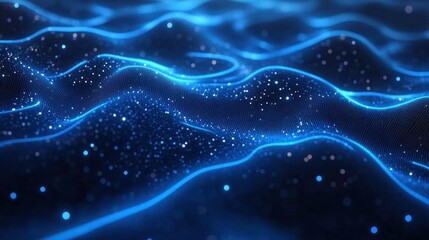 Wall Mural - abstract digital wave pattern