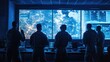 © Acronym - Soldier in military uniform working at a computers. High-tech feel, indicating a focus on technology and digital operations. AI-generated!
