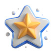© Irma - Star Icon on a transparent background, 3D style for landing pages and presentations