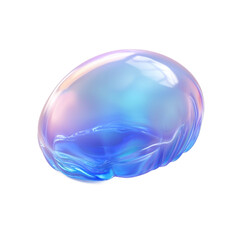 Wall Mural - 3d icon of aequorea victoria (crystal jelly) isolated on transparency background