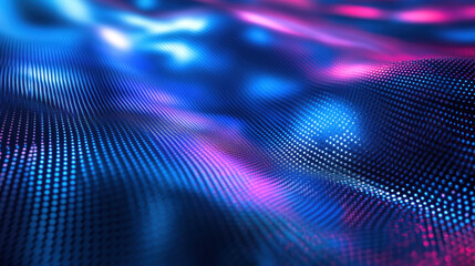 Wall Mural - abstract blue and pink digital wave background