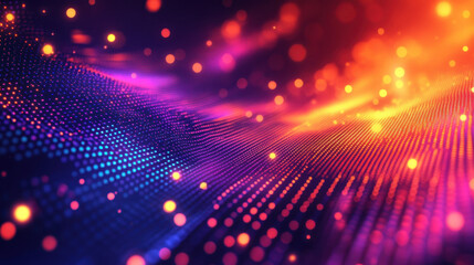 Wall Mural - abstract colorful particle background