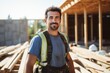 © Baba Images - Portrait of a Hispanic construction worker on building house in USA