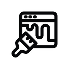 redesign line icon. clean and minimalist vector icon for websites, mobile apps, presentations, and l