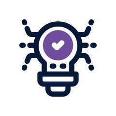 innovation dual tone icon. sleek and modern vector icon for websites, mobile apps, marketing materia