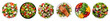 © Rawpixel.com - PNG Colorful fresh salad assortment, element set on transparent background