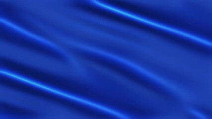 Wall Mural - vertical blue water cloth cascade 4k loop features an abstract blue cloth or fabric like material fl