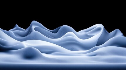 Wall Mural - abstract landscape of flowing, sculpted forms