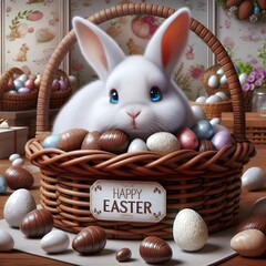 Wall Mural - easter is great when you have chocolate eggs and bunnies.
