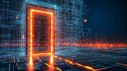 Futuristic Digital Doorway: Navigating the Complexities of Modern Technology Landscape