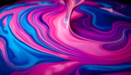 Wall Mural - a close up of a cell phone with a pink and blue design on it