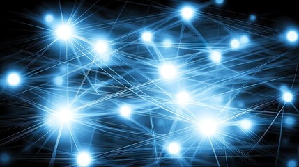 Abstract network of glowing nodes (2)
