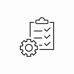 task settings icon sign vector