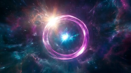 Wall Mural - lightform: holographic motion in focus