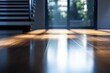 © De - Sunlight Streaming Through Window Onto Gleaming Hardwood Floor in Room