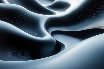 Wall Mural - intricate patterns of flowing lines create a visual rhythm in a textured abstract composition set in