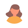 © TA Sydoruk - Vector flat illustration. Human icon. Avatar, user profile, human icon, profile picture. Suitable for social media profiles, icons, splash screens and as a template. Business concept.