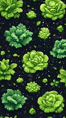 galactic garden floating lettuce in space
