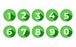 © Roman - 3d green buttons set with numbers from 0 to 9 vectorVector 3d buttons with numbers