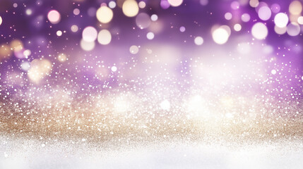 Wall Mural - glittering spectacle: a dazzling abstract background of sparkling glitter and bokeh lights, offering