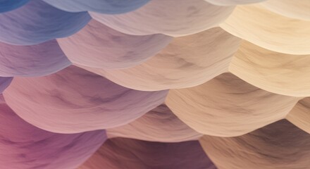 Poster - A colorful, abstract image of a wave with a pink and blue gradient