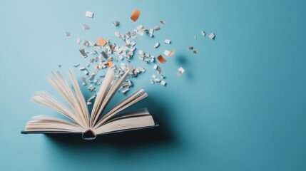 Aufkleber - Immersive Digital Learning Revolution Deconstructed Book Metaphor Revealing Knowledge Transformation through Innovative AI-Powered Educational Technologies