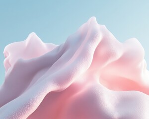 Aufkleber - Ethereal Digital Wellness Soft Gradient Cloud Landscape for Mindful Tech Aesthetics and Mental Health Visualization