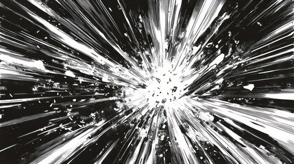 Wall Mural - abstract burst, radiating energy, dynamic explosion, possible use in sci-fi design