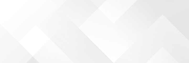 Wall Mural - Abstract white Geometric banner design background.

