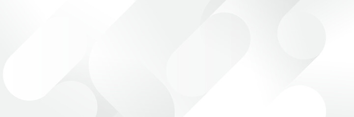 Wall Mural - abstract white geometric banner design background.