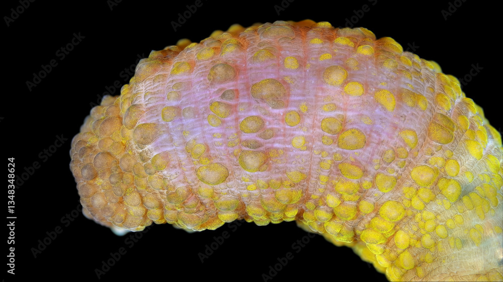Sandworm Types Sandworm Arenicola marina under microscope, class Polychaeta. They ...