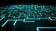 © Muhyidin - Abstract Futuristic Glowing Maze Pattern