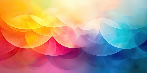 Leinwandbilder - An abstract artwork showcasing radial gradients with an emphasis on the elegant and smooth blending of colors in a circular pattern, creating a visually engaging composit