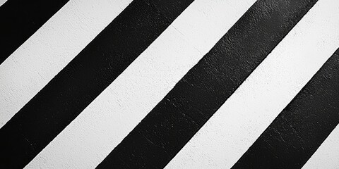 Fototapete - High-resolution close-up of sleek black and white stripes featuring sharp contrast, perfect for bold minimalist backgrounds.