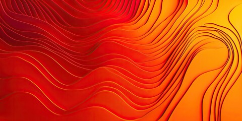 Fototapete - a linear gradient from dark red to bright orange, where the bold colors form a fiery and intense abstract pattern.