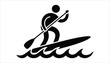 © Tania - Paddleboarding Icon Illustration.