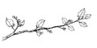 © Kaz - tree branch in early spring vector doodle ink sketch