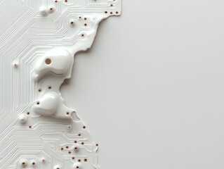 Abstract circuit board design background.
