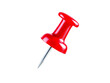 © Mahfuz - A single, vibrant red pushpin with a metallic gray point is prominently displayed against a transparent background