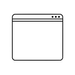 Wall Mural - interface icon: an illustration of a classic user interface the graphic is minimal featuring rounded
